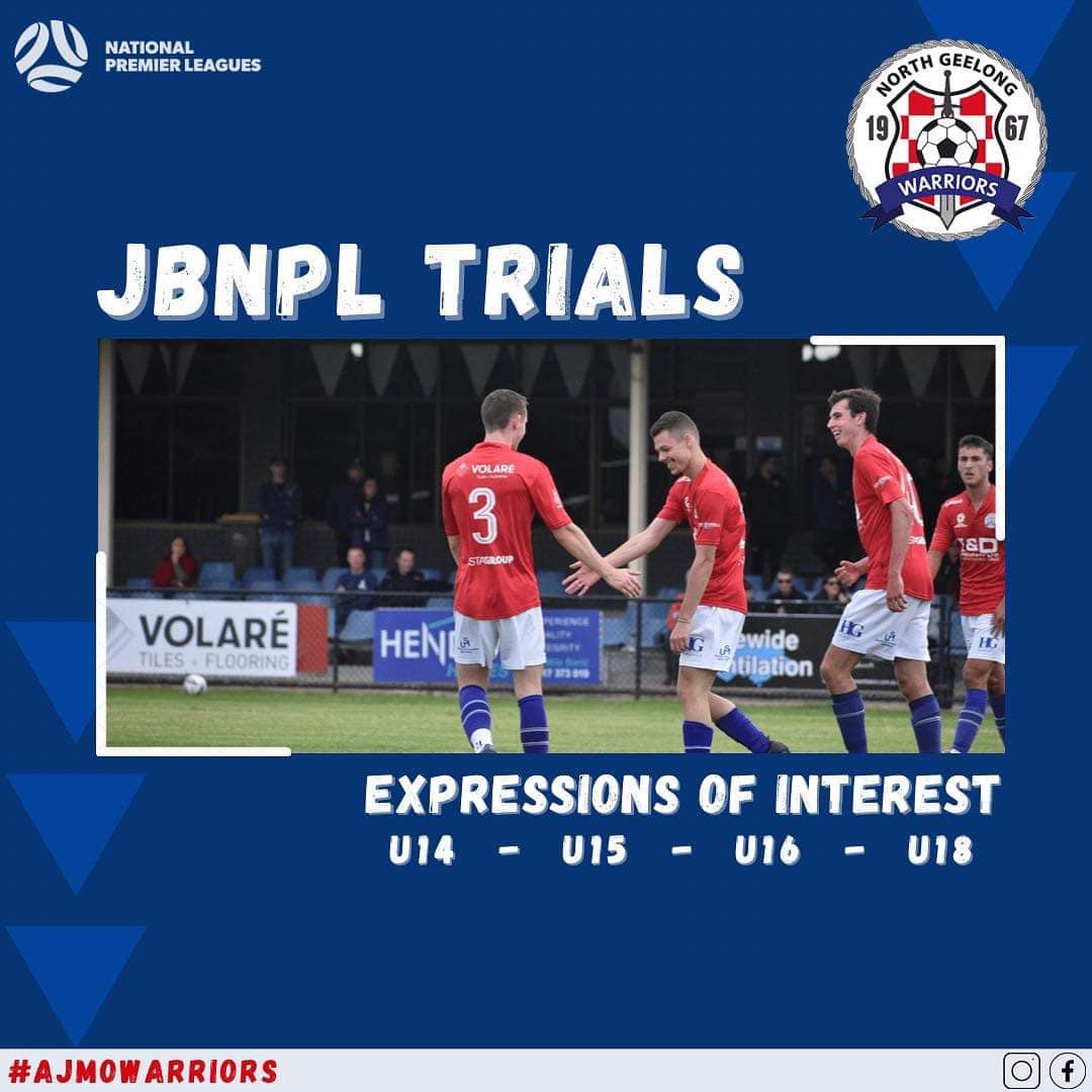 Junior Boys NPL Trial Expressions