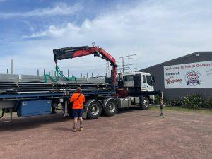New roofing arriving at Elcho Park
