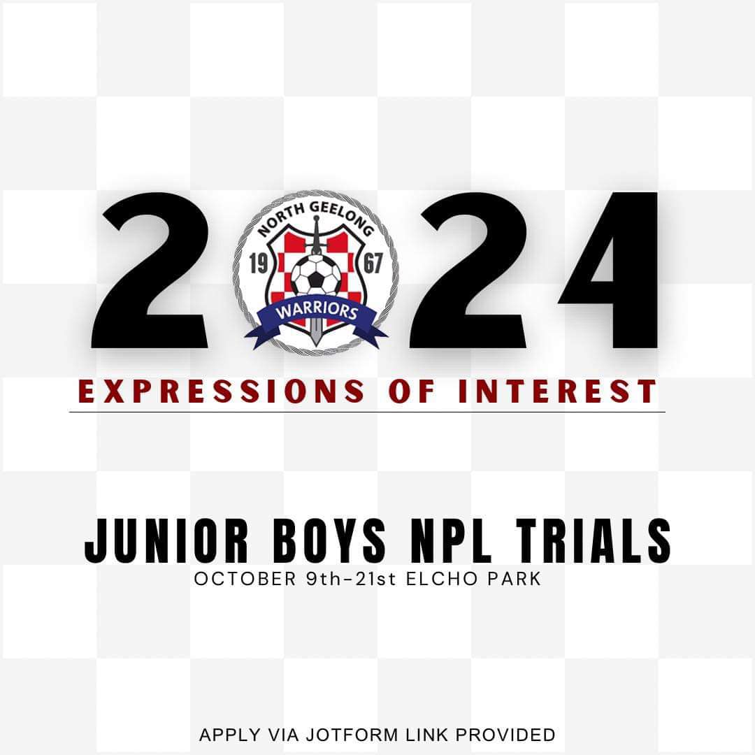 2024 Junior boys NPL Trials