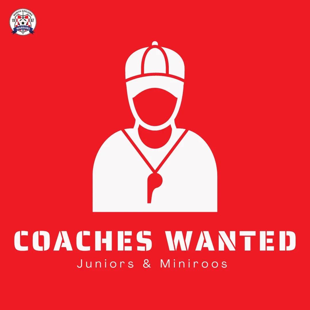 We are looking for Juniors & Miniroos level coaches